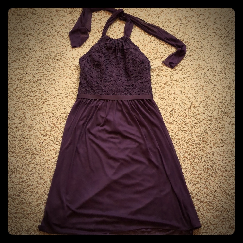 Plum Homecoming/Bridesmaid dress